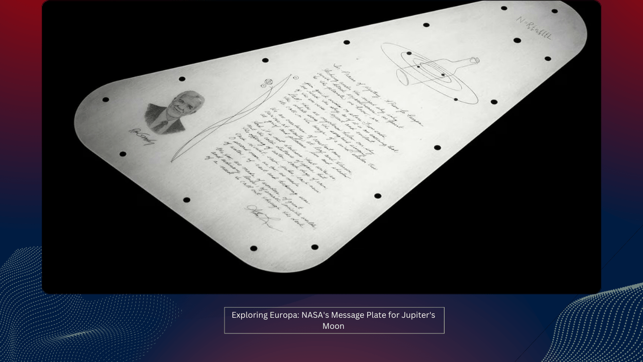 Exploring Europa: NASA's Message Plate for Jupiter's Moon 1 Exploring Europa: NASA's Message Plate for Jupiter's Moon