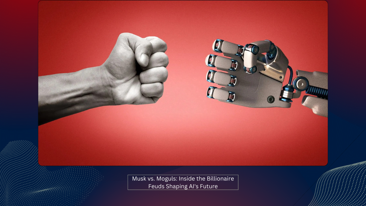 Musk vs. Moguls: Inside the Billionaire Feuds Shaping AI's Future 1 Musk vs. Moguls: Inside the Billionaire Feuds Shaping AI's Future