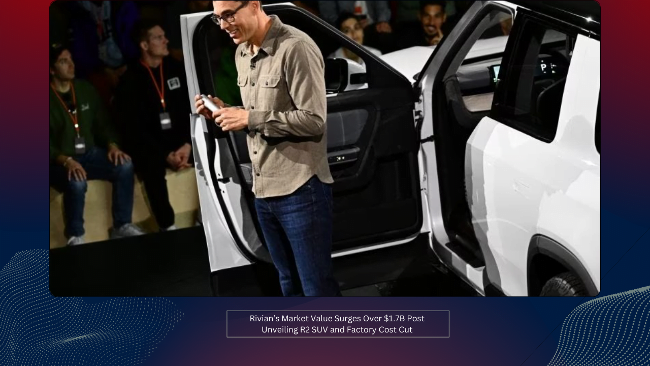 Rivian’s Market Value Surges Over $1.7B Post Unveiling R2 SUV and Factory Cost Cut 1 Rivian’s Market Value Surges Over $1.7B Post Unveiling R2 SUV and Factory Cost Cut